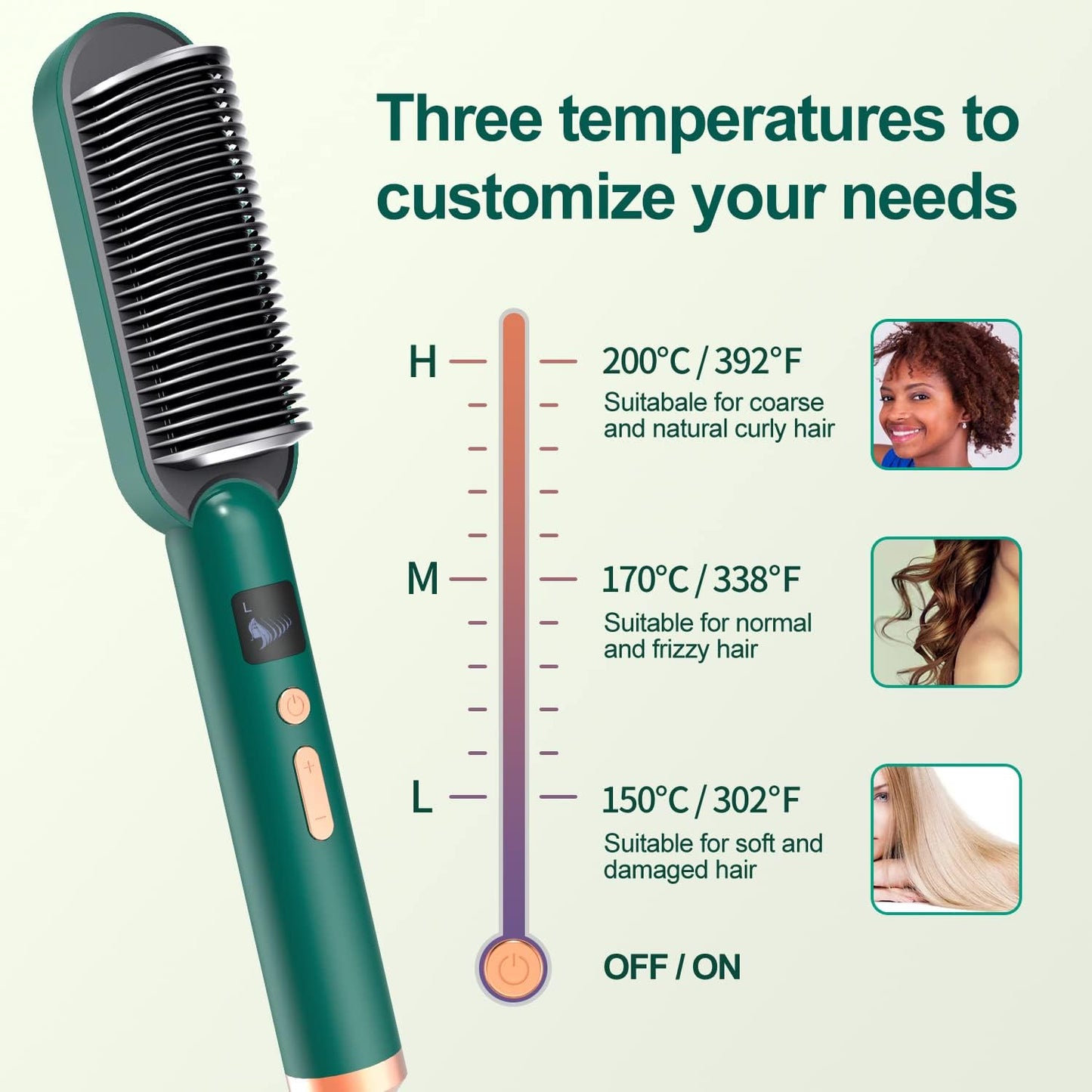 Hair Straightener Brush