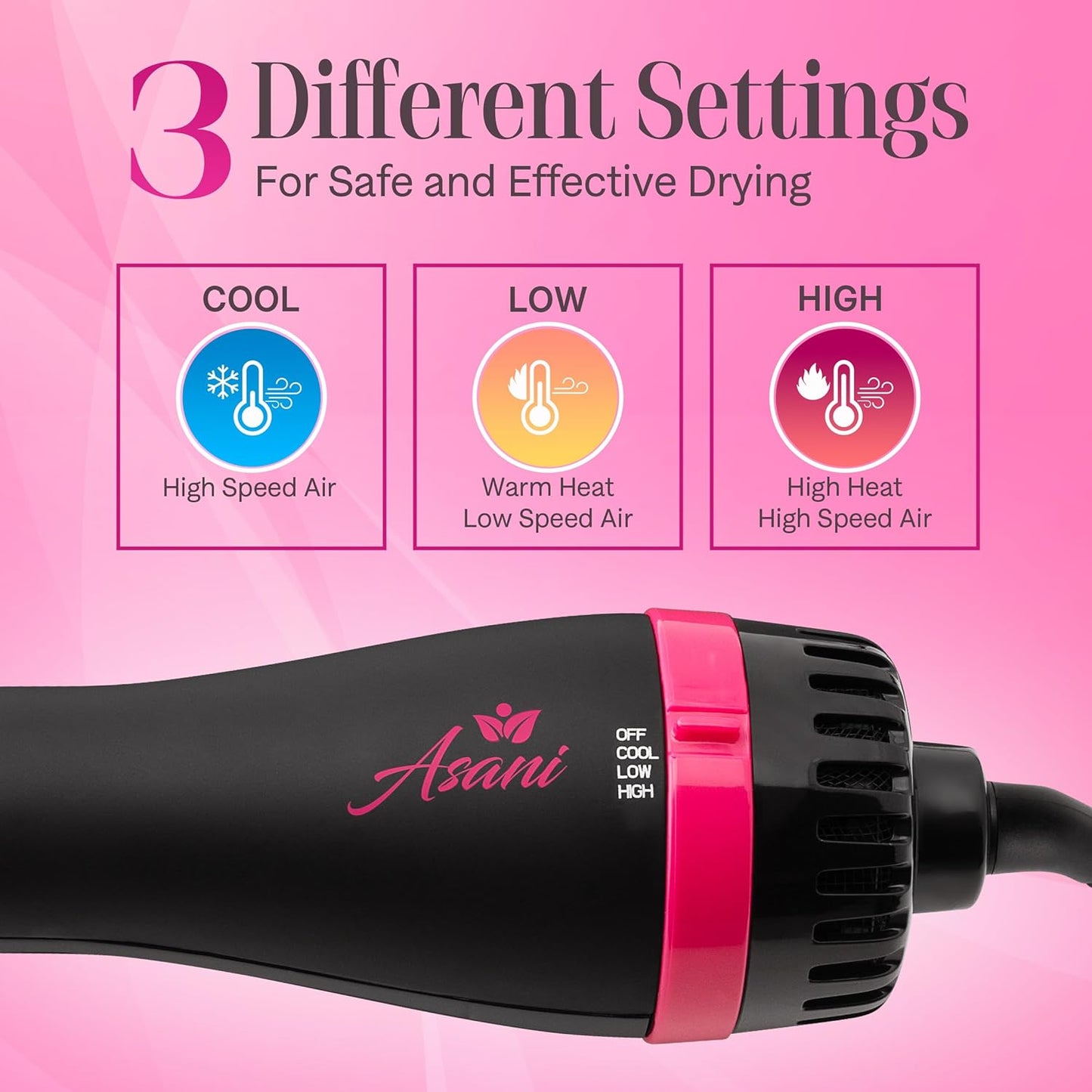 4-in-1 Blow Dryer with Comb