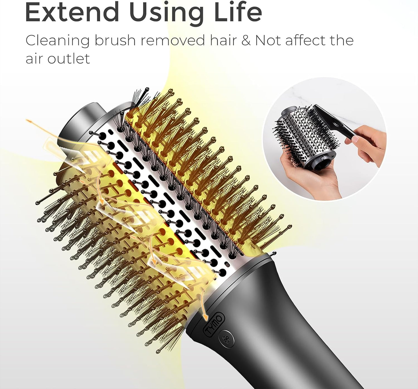 Hot Air Brush Blow Out Brush Dryer