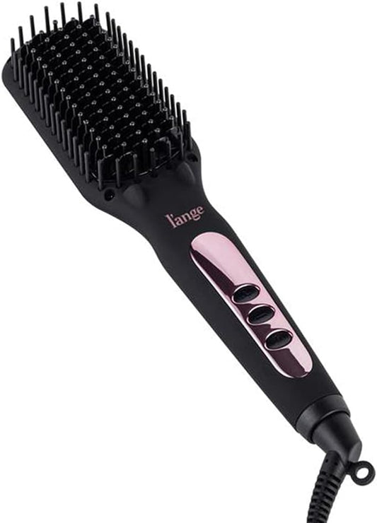 Hair Straightener Brush | Heated Hair Straightening Ceramic Flat Iron for Smooth, Anti Frizz Hair